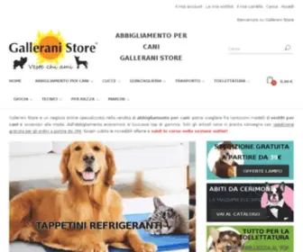Galleranistore.it(Abbigliamento per cani e accessori delle migliori marche in vendita online) Screenshot