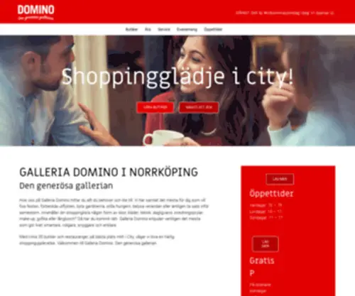 Galleriadomino.se Screenshot