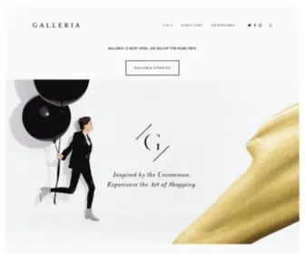 Galleriaedina.com(Inspired by the Uncommon. Experience the Art of Shopping. Edina Galleria) Screenshot