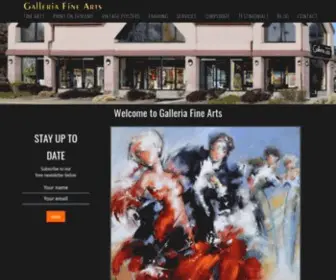 Galleriafinearts.com(Galleria Fine Arts) Screenshot