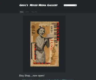 Galleriagreg.com(Greg's  Mixed Media Gallery) Screenshot