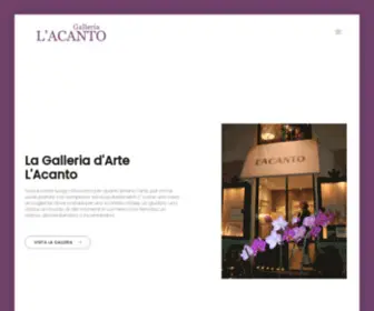 Gallerialacanto.it(Galleria L'Acanto) Screenshot