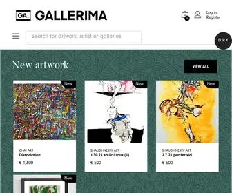 Gallerima.com(Buy artwork with a story) Screenshot