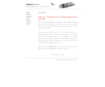 Gallery-Space.co.uk(Gallery Space) Screenshot