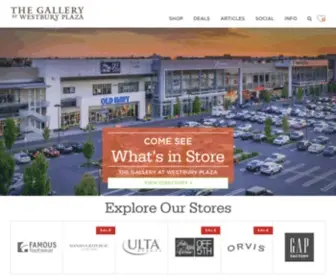 Galleryatwestburyplaza.com(The Gallery at Westbury) Screenshot