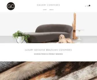 Gallerycowhides.com(Gallery Cowhides) Screenshot