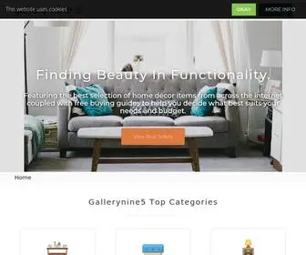 Gallerynine5.com(Featuring the best selection of home d) Screenshot