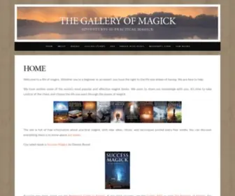 Galleryofmagick.com(Adventures in Practical Magick) Screenshot