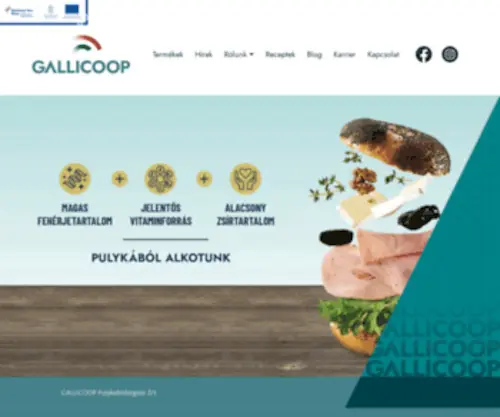 Gallicoop.hu(Gallicoop Pulykafeldolgozó Zrt) Screenshot