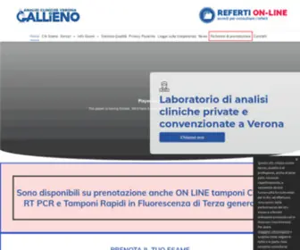 Gallieno.com(Centro esami del sangue) Screenshot