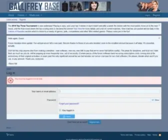 Gallifreybase.com(The doctor who forum at gallifrey base) Screenshot