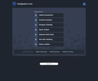 Galligaskins.com(The Leading Gall IGA Skin Site on the Net) Screenshot