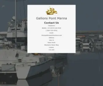 Gallionspointmarina.co.uk(Gallions Point Marina) Screenshot