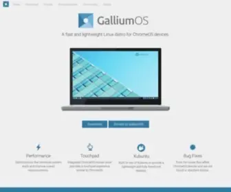 Galliumos.org(A fast and lightweight Linux distro for ChromeOS devices) Screenshot