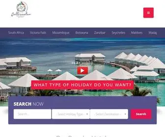 Gallivanterholidays.co.za(Top Package Holidays in Southern Africa) Screenshot