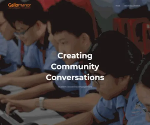 Gallomanor.com(Creating Community Conversations) Screenshot
