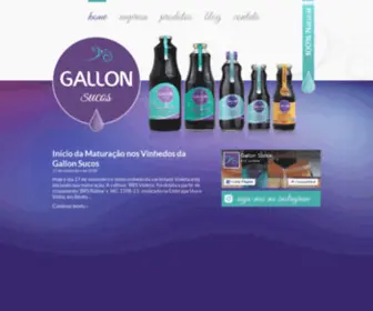 Gallonsucos.com.br(Gallon Sucos de Uva 100% Naturais) Screenshot