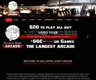 Gallopingghostarcade.com(Galloping Ghost Arcade) Screenshot