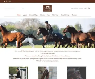 Gallopssaddlery.com(Gallops Saddlery) Screenshot