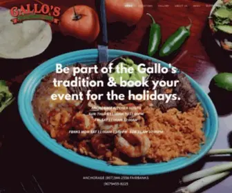 Gallosak.com(Gallo's Mexican Restaurant) Screenshot