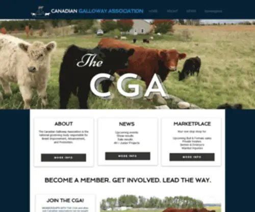 Galloway.ca(The Canadian Galloway Association) Screenshot