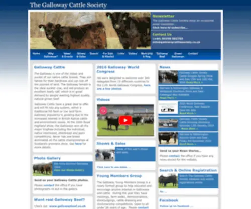 Gallowaycattlesociety.co.uk(The Galloway Cattle Society) Screenshot