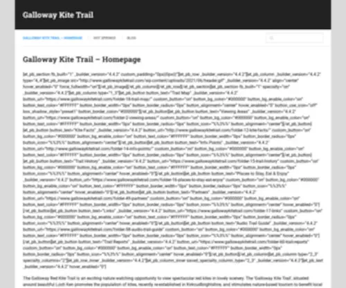 Gallowaykitetrail.com(Galloway Kite Trail) Screenshot
