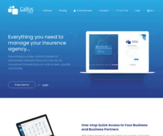 Gallus.ai(Sigorta acentenizi yönetirken ihtiyacınız olan herşey) Screenshot