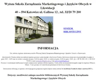 Gallus.pl(WSZMiJO – Wyższa szkoła Katowice (Śląsk)) Screenshot