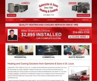 Galmicheandsons.com(Heating and Cooling Services) Screenshot