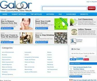 Galoor.com(Articles and more) Screenshot
