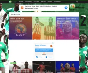 Galsenfoot.com(L' Actualité du Football Sénégalais) Screenshot
