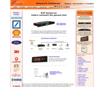 Galsys.de(NTP-Server-Zeitsynchronisierungs produkte für die Computer zeitsynchronisierung) Screenshot