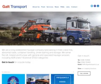 Galttransport.co.uk(Galt Transport) Screenshot