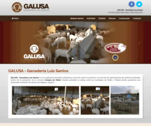 Galusa.es(Ganadería Luis Santos) Screenshot