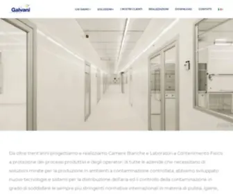 Galvani.com(Camere bianche) Screenshot