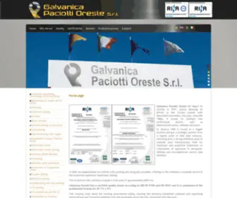 Galvanicapaciotti.it(Galvanica Paciotti) Screenshot