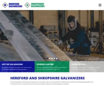 Galvanizers.co.uk(Hereford and Shropshire Galvanizers) Screenshot