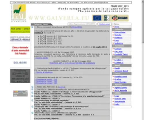 Galverla.eu(GAL Versante Laziale del PNA) Screenshot