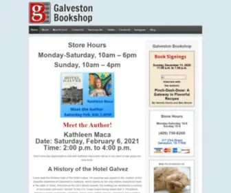 Galvestonbookshop.com(Galveston Bookshop) Screenshot