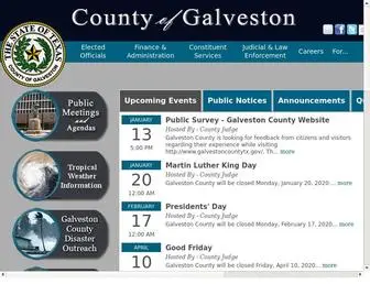 Galvestoncountytx.gov(Galveston County) Screenshot