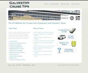 Galvestoncruisetips.com(The Resource for Cruises from Galveston and Houston (Bayport)) Screenshot
