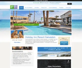 Galvestonholidayinn.com(Beachfront Hotel) Screenshot