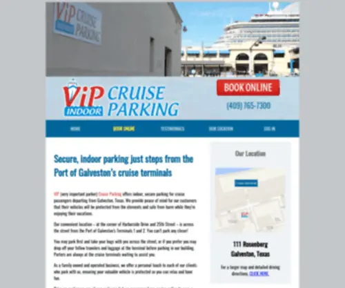 Galvestonvipcruiseparking.com(Galveston VIP Cruise Parking) Screenshot