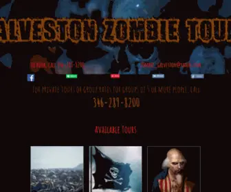 Galvestonzombie.com(Ghost Tours) Screenshot