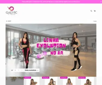 Galvic.com.br(Galvic moda Fitness) Screenshot