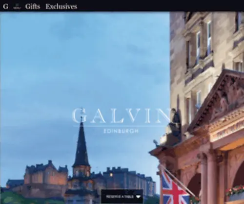 Galvinedinburgh.com(Edinburgh's Finest Restaurants The Pompadour by Galvin and Galvin Brasserie de Luxe French cuisine) Screenshot