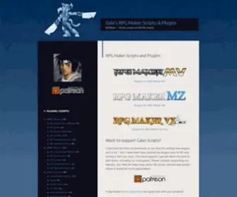 Galvs-Scripts.com(VX Ace scripts and MV plugins) Screenshot