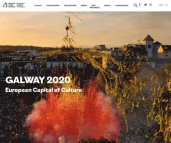 Galway2020.ie(Galway 2020 European Capital of Culture) Screenshot