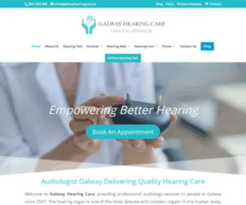 Galwayhearingcare.ie(Professional Audiology Services) Screenshot